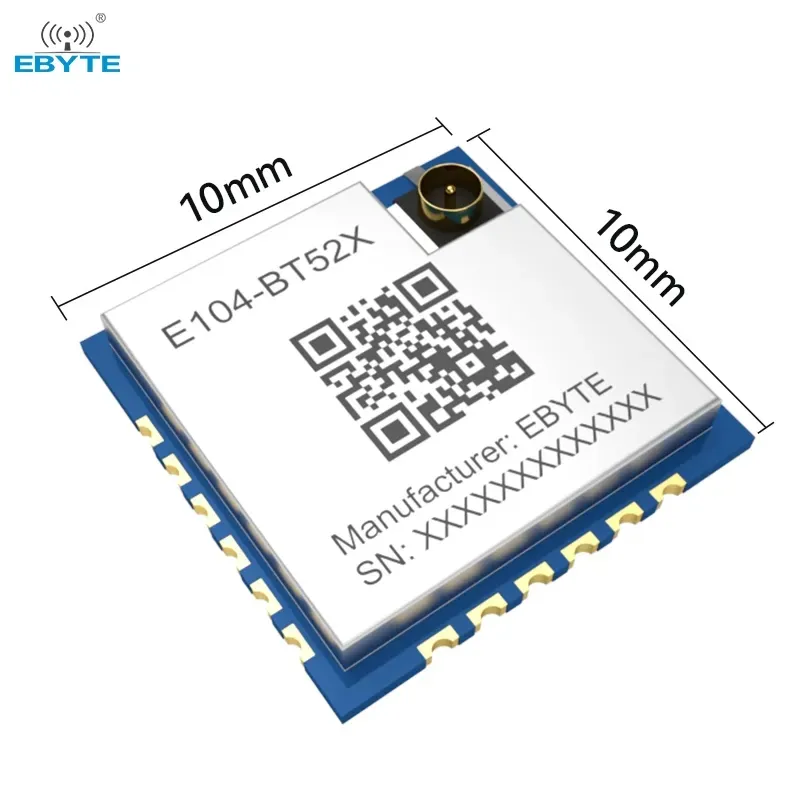 Ebyte OEM ODM E104-BT52X DA14531 2.4GHz küçük boy ve düşük güç tüketimi ble mavi diş modülü ble 5.0 modülü
