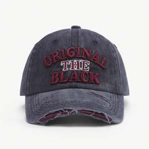 หมวกเบสบอลทำจากผ้าใช้ได้ทั้งชายและหญิงหมวกแก๊ปเบสบอลผ้าแนวสปอร์ตวินเทจปรับแต่ง3D ปักโลโก้ได้ตามต้องการ - Product Image 3
