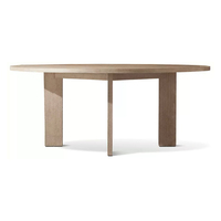 Ensemble de table et de chaises d'extérieur modernes, imperméables, durables, en teck, ensemble de chaises de salle à manger d'extérieur, ensemble de meubles de patio pour villa, cour, hôtel