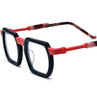 Nouvelle monture de lunettes carrée mate multicolore, lunettes unisexes, peuvent être équipées de verres pour la myopie et de verres anti-lumière bleue