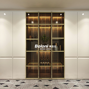 Boloni cao cấp tùy chỉnh đi bộ trong tủ quần áo phong cách truyền thống tủ quần áo bằng gỗ với cửa kính nội thất phòng ngủ tủ quần áo - Product Image 2