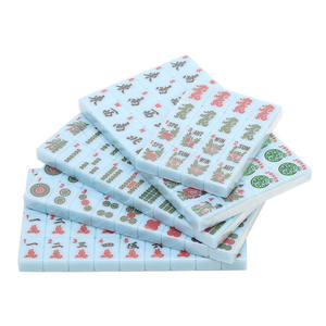 Fichas de Mahjong Americanas de Estilo Moderno y Lujoso, 166 Piezas, 1.2 Pulgadas, Duraderas, Resistentes al Agua, Portátiles, Ideales para Viajar - Product Image 5
