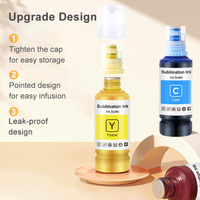 Encre de sublimation 100 ml pour Epson Ecotank ET 2803 2720 8550 15000 ET15000 ET8550 ET2720 ET3710 ET2760 ET-8500 ET-8550 ET-2800 502