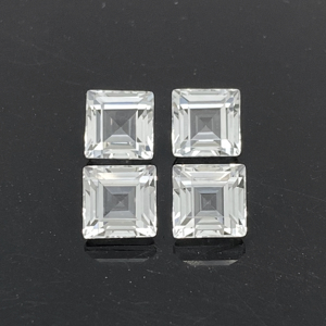 Forma quadrata 1.5mm ~ 10.0mm di buona qualità sfaccettato naturale Semi <span class=keywords><strong>preziosa</strong></span> <span class=keywords><strong>pietra</strong></span> <span class=keywords><strong>preziosa</strong></span> fornitore di gioielli che fanno <span class=keywords><strong>topazio</strong></span> bianco naturale - Product Image 1
