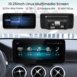 HFmidia 2026 Nouveau système Linux 10.25 12.8 pouces Écran fin pour Mercedes Benz W176 C117 X156 CLA GLA Lecteurs vidéo auto CarPlay - Product Image 3