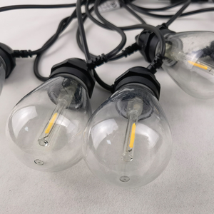 Guirlande lumineuse étanche IP65 10m 20 LED en PVC pour décoration de jardin S14 E27, éclairage extérieur pour Noël, patio et fêtes en plein air - Product Image 5