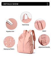 Nouveau sac à dos pour ordinateur portable unisexe imperméable en nylon avec doublure en polyester, sangle antivol à chaîne pour l'école, les voyages et les activités de plein air