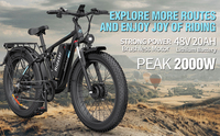 Motor de bicicleta eléctrica de montaña de 48V y 2000W, suspensión de motor eléctrico, bicicletas eléctricas dedicadas, batería de litio electrónica, conducción todoterreno