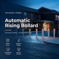 Jual Langsung Pabrik Tiang Pembatas Otomatis SSTC Brand Rising Bollards Indoor Outdoor, Kontrol Jarak Jauh, Tahan Air, untuk Lalu Lintas