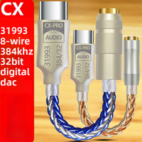 Adaptateur audio USB C vers 3,5 mm avec puce DAC CX31993, sortie DC, en alliage d'aluminium, compatible avec les téléphones, les ordinateurs portables, les ordinateurs Mac