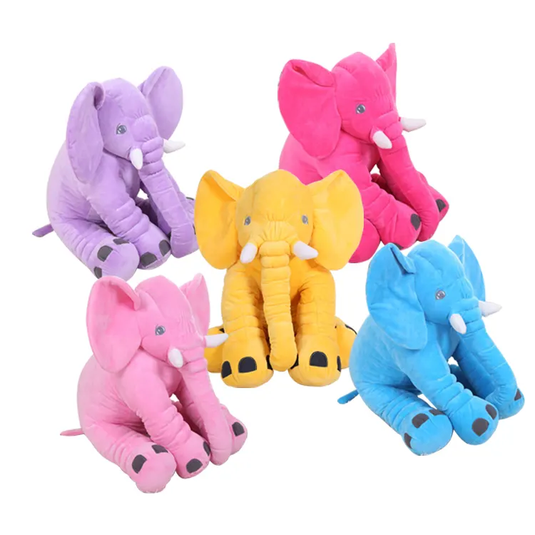 2021 мягкие удобные красочные плюшевые подушки Yohi в виде слона, игрушки для сна, горячая распродажа