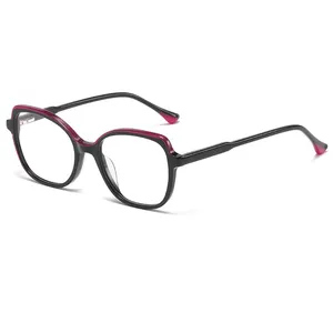 Fashion Sunglasses And Eyeglass Vendors Eyewear Acetate Hand Made Eyeglasses Frames Optical Glasses Frames