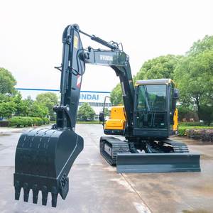 Nouvelle pelle sur chenilles Hyundai HX80 Modèle 2024, poids opérationnel 7 T, capacité de la benne 0,32 m³, certifiée origine Chine, prix bas - Product Image 4