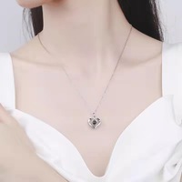 100 langue je t'aime cristal couleur personnalisée photo strass mode pendentif Projection collier