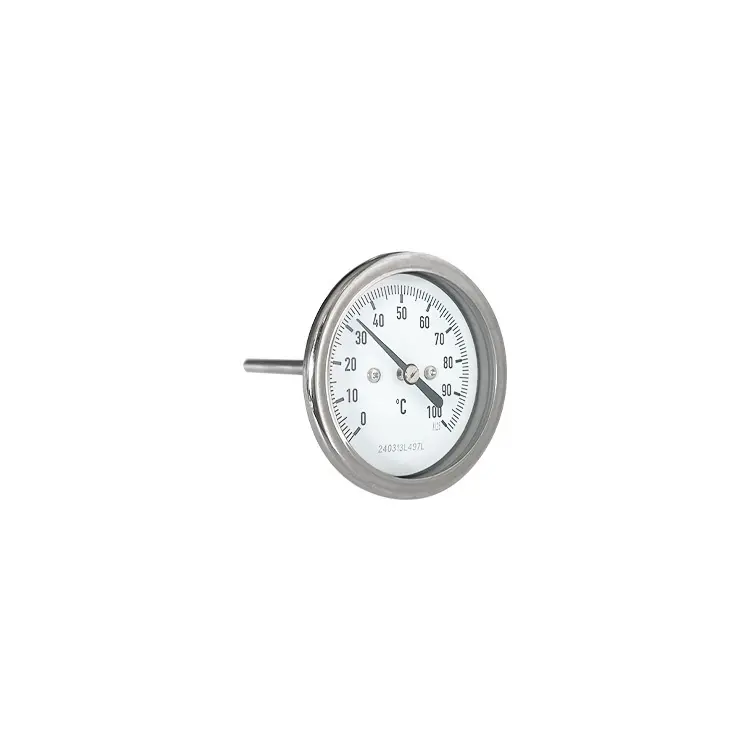 Dial Inline Pijp Thermometer Industriële Bimetaal Analoge Pijp 15Cm Bimetalen Thermometer Voor Industriële Boiler Pijp