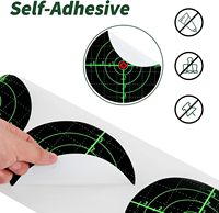 Autocollants cibles réactifs personnalisés, cibles en papier autocollantes pour stand de tir