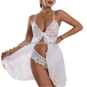 Lencería Sexy con Tirantes <span class=keywords><strong>de</strong></span> Encaje y Escote en V para <span class=keywords><strong>Mujer</strong></span>, Estilo Europeo Americano, Cintura Elástica, Multicolor, Venta al por Mayor para <span class=keywords><strong>Amazon</strong></span> - Product Image 6