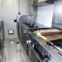 Remorque alimentaire mobile de 4,2 mètres pour la vente au détail, camions de restauration rapide, snacks, entièrement équipée avec friteuse, vente chaude en 2025