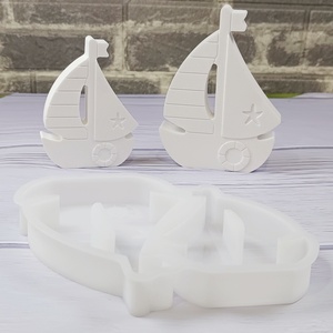 Handmade Eco-Friendly 3D <b>Resin</b> Art Storage <b>Molds</b> S1372 PC Ins Sailboat Ornaments <b>Silicone</b> Cake Tools - Product Image 4