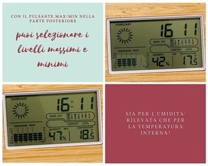 Tre Bằng Gỗ Kỹ Thuật Số Nhà Trạm Thời Tiết Bàn Đồng Hồ Với Ngày Độ Ẩm Dự Báo Thời Tiết Nhiệt Độ Báo Động - Product Image 5