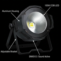 Luz LED COB DMX512 de 100W para Escenarios, Iluminación para Conciertos, DJ, Teatro, Bodas y Eventos
