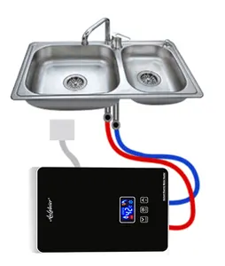 Calentador de agua portátil para ducha, electrodoméstico para baño, ducha eléctrica instantánea, 2017