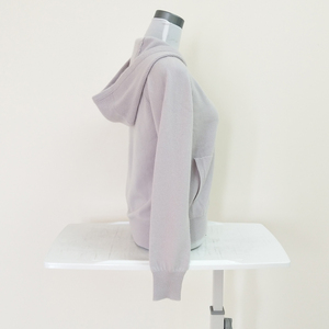 Felpa con cappuccio di lusso <span class=keywords><strong>Cashmir</strong></span> <span class=keywords><strong>maglione</strong></span> Cardigan da donna 100% Cashmere con tasche anteriori - Product Image 4