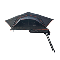 Neuer Typ Schnellaufbau-Hybrid-Dachzelt mit Aluminiumgehäuse und Leinwand, 140cm/160cm Breite, Vier-Jahreszeiten-Zelt für 3-4 Personen, Wasserdichtes Design