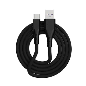 Bán Chạy 3A 5A Cáp Sạc Nhanh OD5.0mm Siêu Hiện Tại Silicon Usb C Cho Điện Thoại Sumsung Sạc Cáp Dữ Liệu USB Loại C Cáp