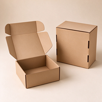 Boîte en carton ondulé personnalisée pour l'expédition de kits d'abonnement, emballage pliable pour petites entreprises