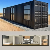 Conteneur d'hébergement d'urgence, maison préfabriquée en structure acier, cabine modulaire pour les secours en cas de catastrophe, camp de réfugiés