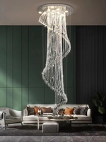 Lampe moderne simple Villa Crystal Light Penthouse Plafonnier