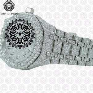 Montre en diamant de qualité supérieure pour homme, montre à quartz avec mouvement de haute précision, disponible à un bon prix - Product Image 4