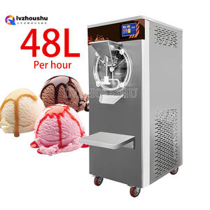 48L/H 5プログラム アーティザン デイリーフリー アイスクリーム ハードマシンメーカー カウンタートップ アサイーカフェカート ジェラート アサイーボウル 商用カスタード - Product Image 1