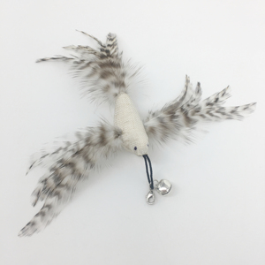 Crazy Bird succión rápida gato alambre varilla larga teaser gato palo con campana masticar cabeza reemplazable mascota gato juguetes al por mayor - Product Image 1