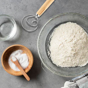 Bakgereedschap 13-inch deegmixer brooddeeg handmixer houten handvat Deense deegklopper met roestvrijstalen deeghaak - Product Image 6