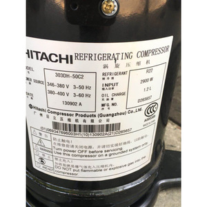 คอมเพรสเซอร์แบบสกรอลล์ฮิตาชิ รุ่น 403DH-64C2Y สำหรับอะไหล่เครื่องทำความเย็นและเครื่องปรับอากาศ - Product Image 3