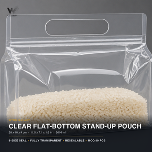Clear Green Tea <b>Bag</b> 28x18+4cm 11x7in Flat Bottom Loose Leaf Pouch <b>Zip</b> Aroma Seal Herbal Tea Packaging Zipper Sencha Manufacturer - Product Image 5