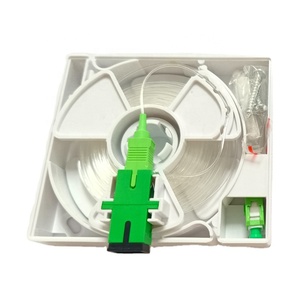 Câble Fibre Optique Pré-terminé Invisible FTTH FTTR 0,9 mm SC/APC PTO 1FO 10m 20m 30m 50m avec Prise Murale Fibre Optique - Product Image 1