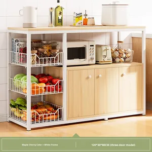 Étagère <span class=keywords><strong>de</strong></span> <span class=keywords><strong>rangement</strong></span> pour légumes pliable à trois niveaux, universelle, pour <span class=keywords><strong>cuisine</strong></span>, compatible avec les armoires <span class=keywords><strong>de</strong></span> <span class=keywords><strong>cuisine</strong></span> et les buffets - Product Image 6