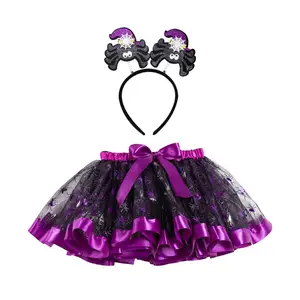 Summer Birthday Party Clothing Set 2-9Year Halloween Outfits For Girls SKGF-005