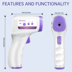 Hiện đại không tiếp xúc thông minh nhiệt kế hồng ngoại an toàn cho trẻ em hộ gia đình đo nhiệt độ sản phẩm nhà thông minh - Product Image 2