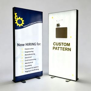 Easy Assemble Foldable Illuminated Display Stand Custom Photo Print Wedding Conference Exhibition Decoration <b>Light</b> <b>Box</b> - Product Image 1