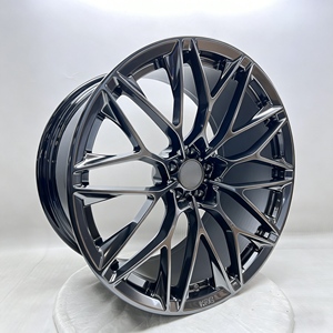 ล้อแม็กซ์หน้าเจียร 5X112 5X120 สีดำเงา ลายหลายก้าน สำหรับรถยนต์นั่งส่วนบุคคล รุ่น M3 M4 M5 G80 G82 AMG - Product Image 4
