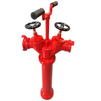 Chine DN150 6 pouces XF marque fonte ductile Double bouche d'incendie extérieur avec 20bar pression accessoires flexibles durables