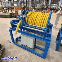 Carrete de Cable Automático Outech de Acero Inoxidable con Motor, Retráctil, de 2m-300m de Longitud para Grúa