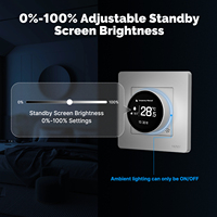 Thermostat intelligent Tuya/Mose Zigbee Star Ring pour chauffage au sol, commande de température pour chaudière à eau/gaz/chauffage électrique