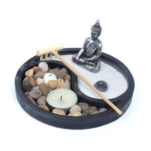 Bán buôn Mini Fengshui Zen vườn Vòng tai chi Zen vườn Kit Set với phụ kiện cho Máy tính để bàn trong nhà - Product Image 4