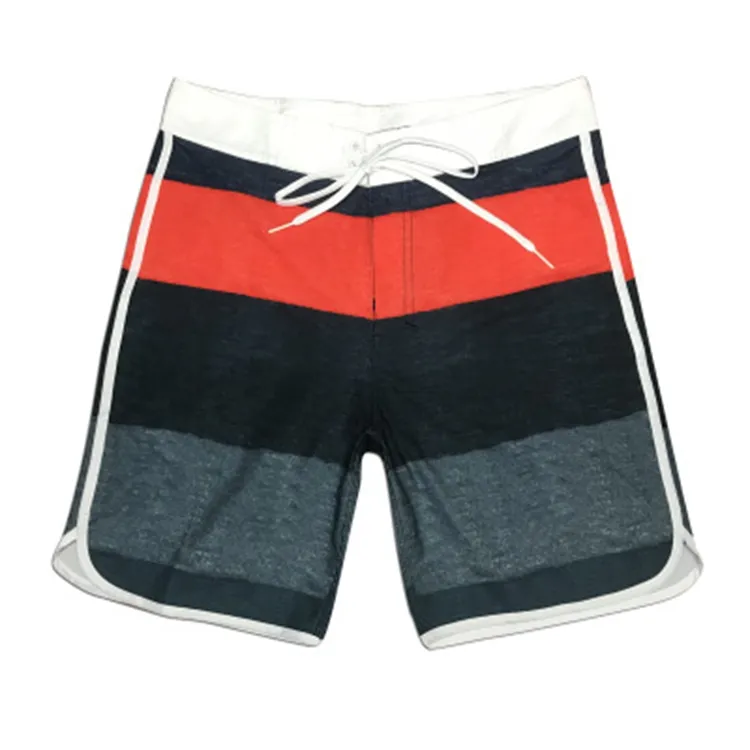 Desain Baru Pakaian Renang Tahan Air Celana Pendek Pantai Selancar Celana Pendek Kustom Ukuran Plus Pria Laki-laki Celana Renang