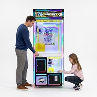 Machine à griffes double étage haut de gamme pour poupées, avec sortie de prix partagée et portique métallique, pour zones de jeux et d'amusement